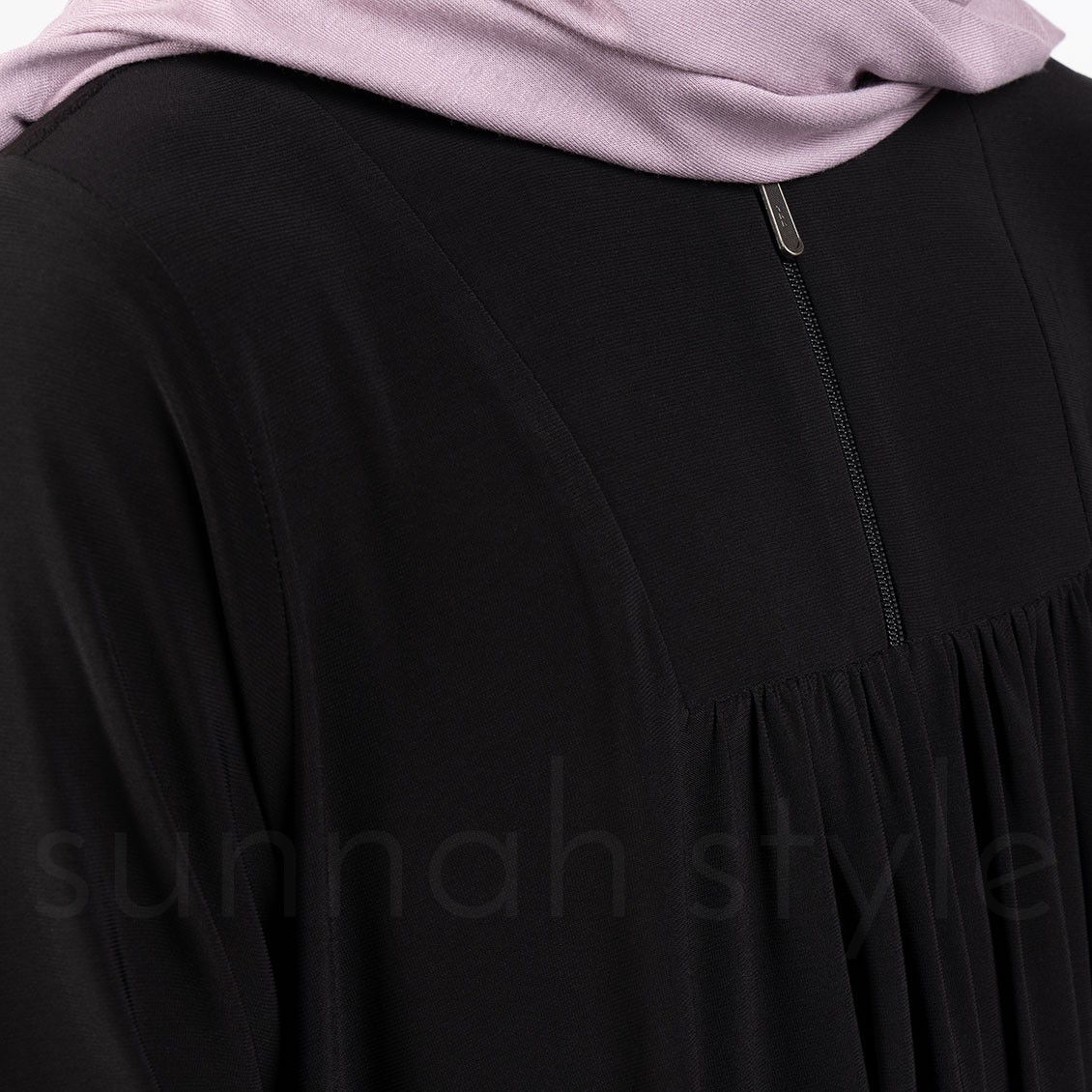 Sunnah Style Girls Flourish Jersey Abaya Black